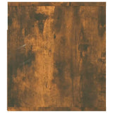 Wall-mounted Bedside Cabinets 2 pcs Smoked Oak 50x36x40 cm - Low Angle