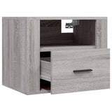 Wall-mounted Bedside Cabinet Grey Sonoma 50x36x40 cm - 45-Degree Angle