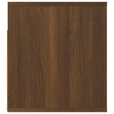 Wall-mounted Bedside Cabinet Brown Oak 50x36x40 cm