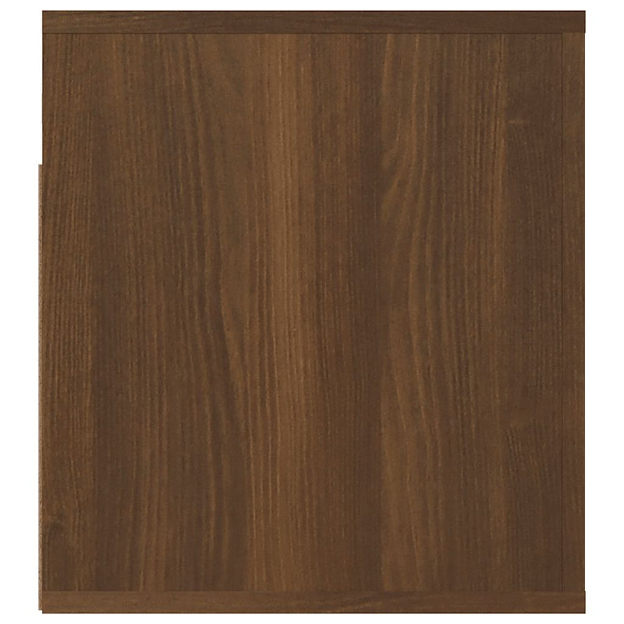 Wall-mounted Bedside Cabinet Brown Oak 50x36x40 cm