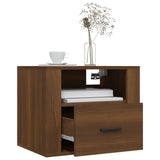 Wall-mounted Bedside Cabinets 2 pcs Brown Oak 50x36x40 cm - Top-Down View
