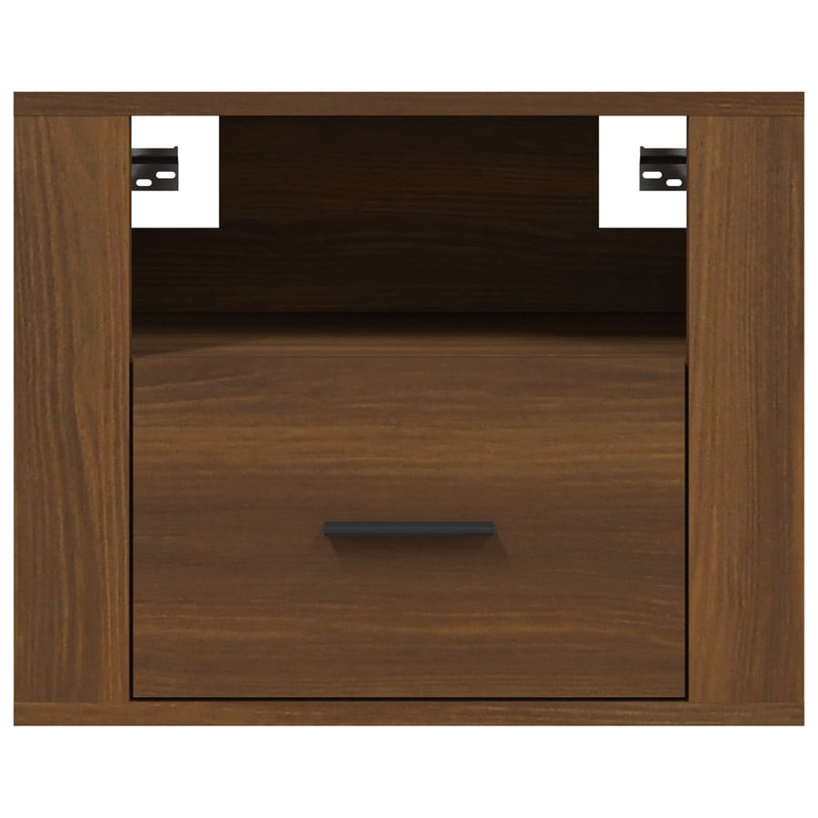 Wall-mounted Bedside Cabinets 2 pcs Brown Oak 50x36x40 cm