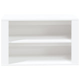 Shoe Rack White 75x35x45 cm Engineered Wood - 45-Degree Angle