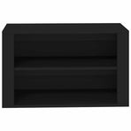 Shoe Rack Black 75x35x45 cm Engineered Wood