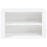Shoe Rack High Gloss White 75x35x45 cm Engineered Wood - 45-Degree Angle