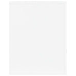 Shoe Rack High Gloss White 75x35x45 cm Engineered Wood