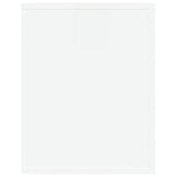 Shoe Rack High Gloss White 75x35x45 cm Engineered Wood - Rear View