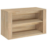 Shoe Rack Sonoma Oak 75x35x45 cm Engineered Wood - Front View