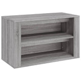 Shoe Rack Grey Sonoma 75x35x45 cm Engineered Wood - Front View