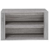 Shoe Rack Grey Sonoma 75x35x45 cm Engineered Wood - 45-Degree Angle