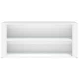 Shoe Rack White 100x35x45 cm Engineered Wood - 45-Degree Angle