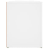 Shoe Rack White 100x35x45 cm Engineered Wood - Rear View