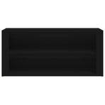 Shoe Rack Black 100x35x45 cm Engineered Wood