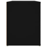 Shoe Rack Black 100x35x45 cm Engineered Wood - Rear View