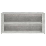 Shoe Rack Concrete Grey 100x35x45 cm Engineered Wood