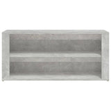 Shoe Rack Concrete Grey 100x35x45 cm Engineered Wood - 45-Degree Angle