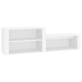 Shoe Cabinet White 150x35x45 cm Engineered Wood - Front View