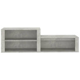 Shoe Cabinet Concrete Grey 150x35x45 cm Engineered Wood - 45-Degree Angle