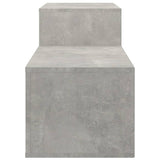 Shoe Cabinet Concrete Grey 150x35x45 cm Engineered Wood - Rear View