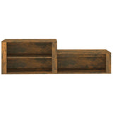 Shoe Cabinet Smoked Oak 150x35x45 cm Engineered Wood
