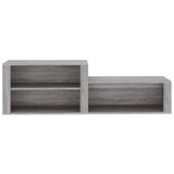 Shoe Cabinet Grey Sonoma 150x35x45 cm Engineered Wood - 45-Degree Angle