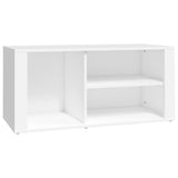 Shoe Cabinet White 100x35x45 cm Engineered Wood - Front View