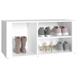 Shoe Cabinet White 100x35x45 cm Engineered Wood - Top-Down View