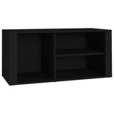 Shoe Cabinet Black 100x35x45 cm Engineered Wood - Front View