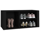 Shoe Cabinet Black 100x35x45 cm Engineered Wood - Top-Down View
