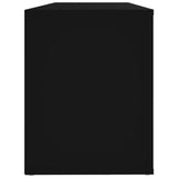 Shoe Cabinet Black 100x35x45 cm Engineered Wood - Rear View