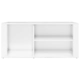 Shoe Cabinet High Gloss White 100x35x45 cm Engineered Wood - 45-Degree Angle