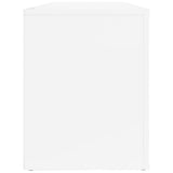 Shoe Cabinet High Gloss White 100x35x45 cm Engineered Wood