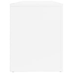 Shoe Cabinet High Gloss White 100x35x45 cm Engineered Wood