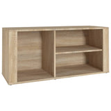 Shoe Cabinet Sonoma Oak 100x35x45 cm Engineered Wood - Front View
