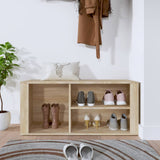 Shoe Cabinet Sonoma Oak 100x35x45 cm Engineered Wood - Side View