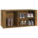 Shoe Cabinet Smoked Oak 100x35x45 cm Engineered Wood - Top-Down View