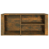 Shoe Cabinet Smoked Oak 100x35x45 cm Engineered Wood - 45-Degree Angle