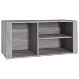 Shoe Cabinet Grey Sonoma 100x35x45 cm Engineered Wood - Front View
