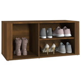 Shoe Cabinet Brown Oak 100x35x45 cm Engineered Wood - Top-Down View