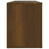 Shoe Cabinet Brown Oak 100x35x45 cm Engineered Wood - Rear View