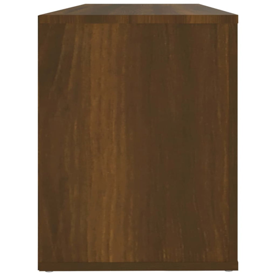 Shoe Cabinet Brown Oak 100x35x45 cm Engineered Wood