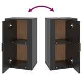 Sideboard Black 40x33x70 cm Engineered Wood - Rear View