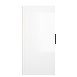 Sideboard High Gloss White 40x33x70 cm Engineered Wood - 45-Degree Angle