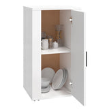 Sideboard High Gloss White 40x33x70 cm Engineered Wood - Low Angle