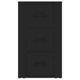 Sideboard Black 40x33x70 cm Engineered Wood - Side View