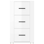 Sideboard High Gloss White 40x33x70 cm Engineered Wood