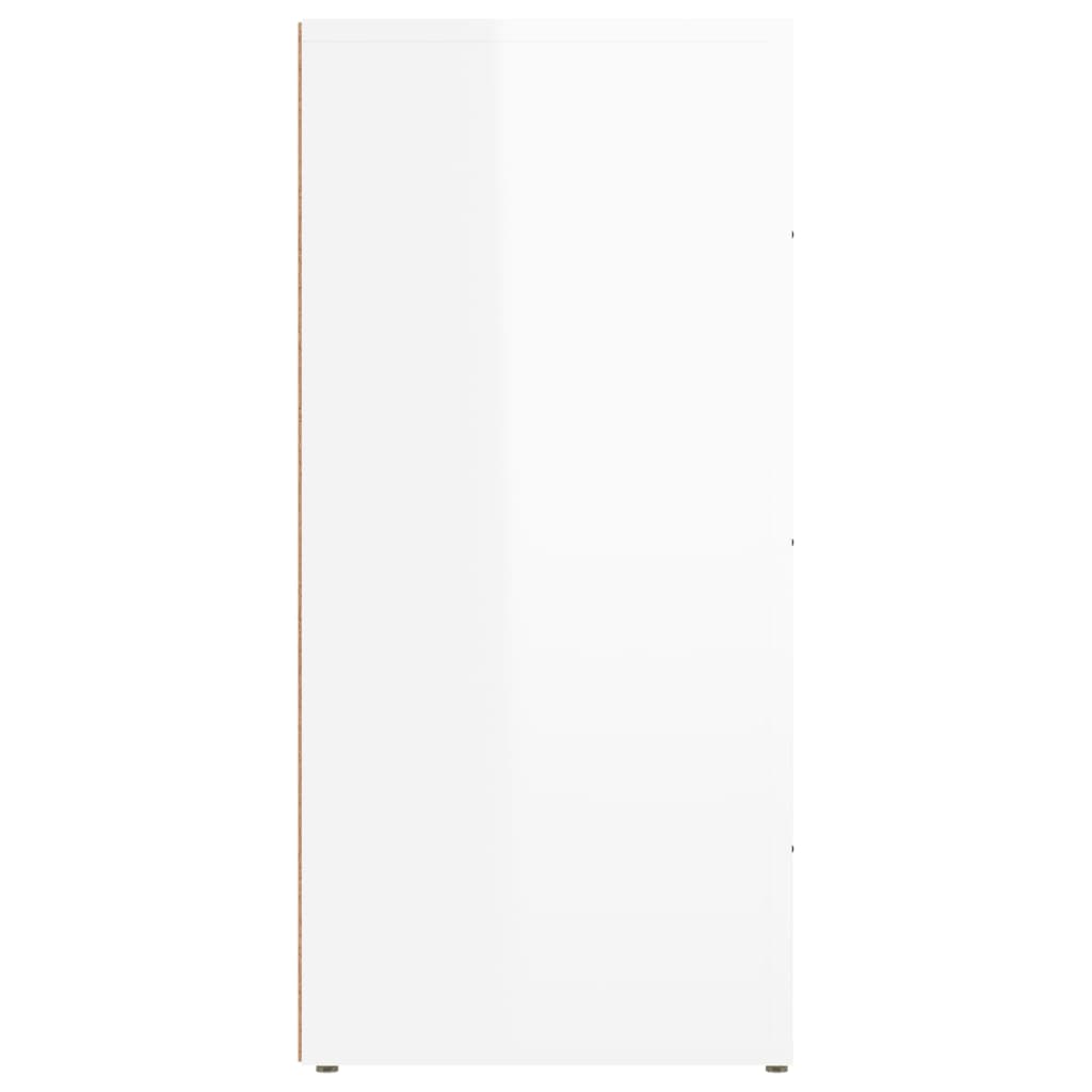 Sideboard High Gloss White 40x33x70 cm Engineered Wood