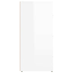 Sideboard High Gloss White 40x33x70 cm Engineered Wood