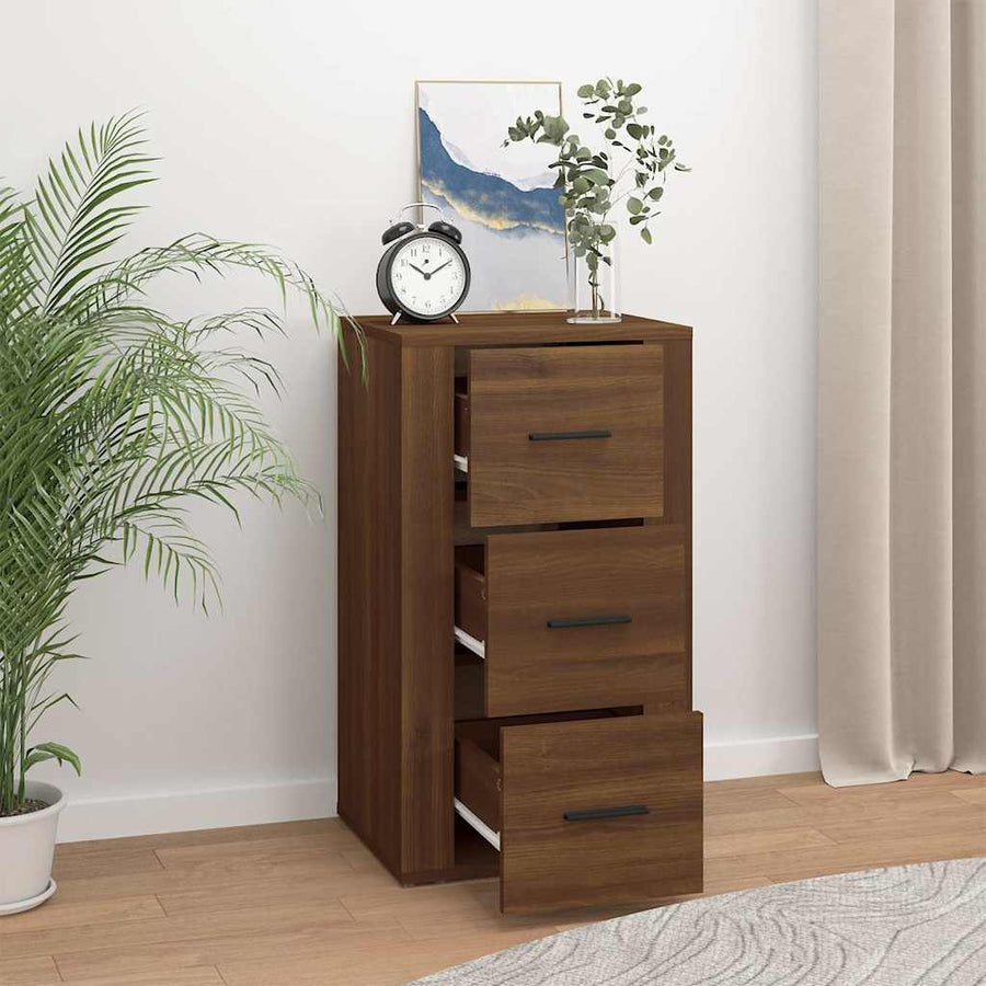 Sideboard Brown Oak 40x33x70 cm Engineered Wood