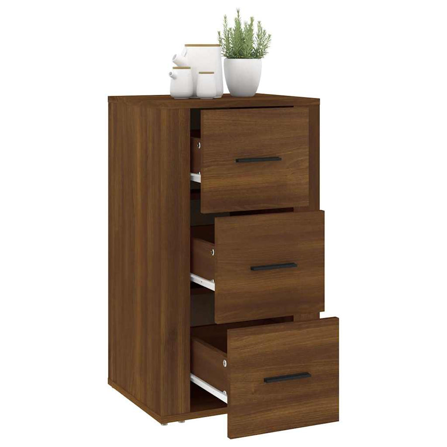 Sideboard Brown Oak 40x33x70 cm Engineered Wood